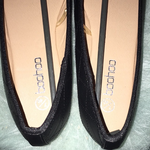BOOHOO Black Ballet Style Flats. Size 40 US size 9 - Picture 3 of 5